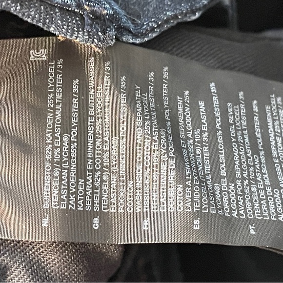 G-Star RAW Lynn Mid Rise Super Skinny Dark Rinsed Stretch Jeans 24x30 - Picture 8 of 8